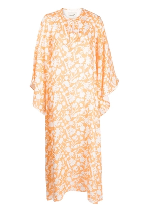 Bambah Arielle floral-print kaftan - Orange