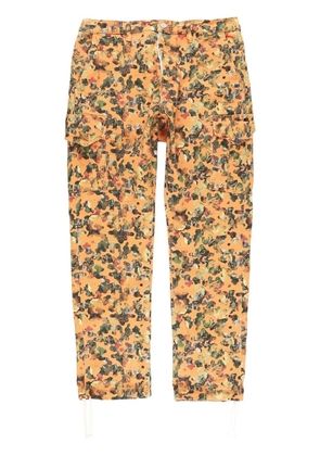 Purple Brand graphic-print cargo trousers - Orange