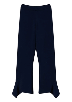 TWINSET ruffle-detail trousers - Blue