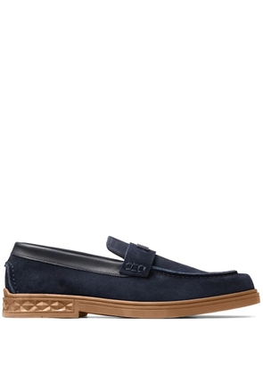 Jimmy Choo Josh Driver suede penny loafers - Blue