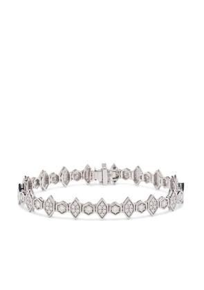 Kolours 18kt white gold Fortis diamond bracelet - Silver