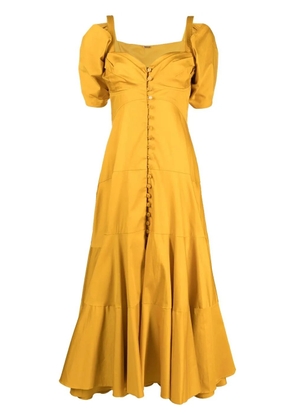 Cult Gaia cut-out midi dress - Yellow