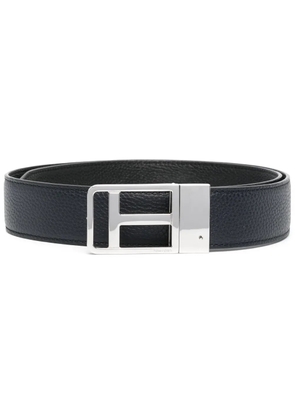 TOM FORD logo-buckle leather belt - Blue