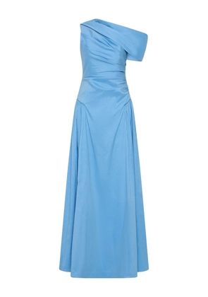 Rachel Gilbert asymmetric draped gown - Blue