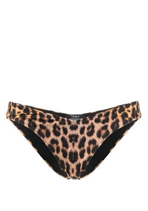 Noire Swimwear leopard-print bikini bottoms - Brown