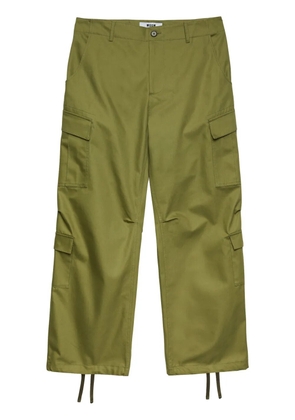 MSGM drawstring cargo trousers - Green