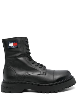 Tommy Jeans leather boots - Black
