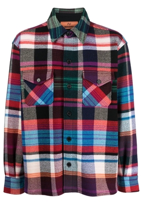 Missoni check-print wool-blend shirt - Blue