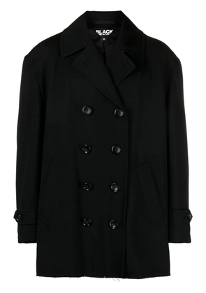 Black Comme Des Garçons notched-lapels double-breasted coat