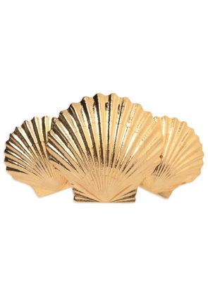 Jennifer Behr Caspian shell design barrette - Gold