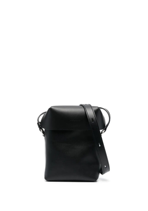 Jil Sander mini Lid leather messenger bag - Black