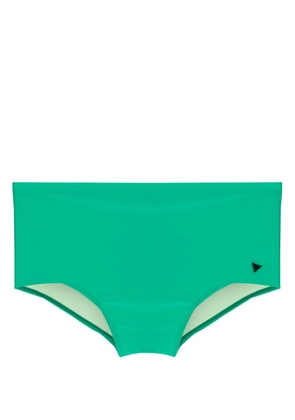 Amir Slama logo-appliqué swimming trunks - Green