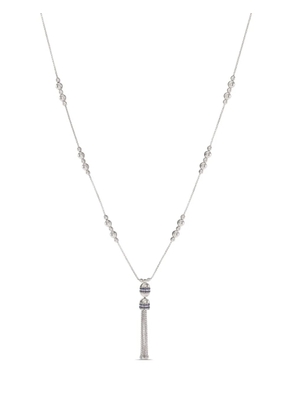 Officina Bernardi 18kt white gold Empire Tassel sapphire necklace - Silver
