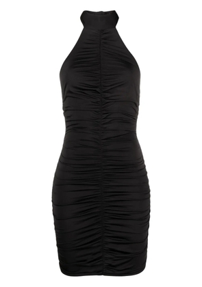 Noire Swimwear ruched halterneck minidress - Black