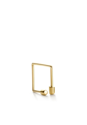 Shihara 18kt yellow gold Twist Square 01 earring