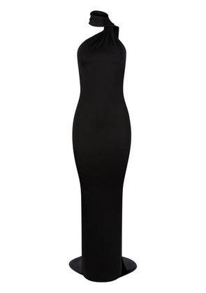 Nina Ricci scarf-detailing halterneck maxi dress - Black