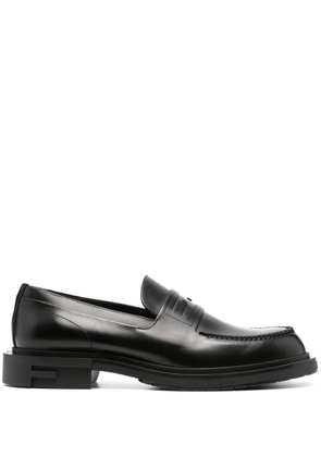 FENDI Frame leather loafers - Black