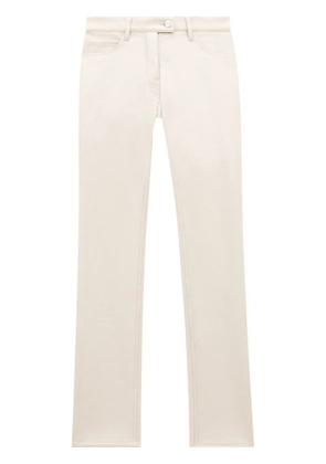 Courrèges straight-leg vinyl trousers - Neutrals