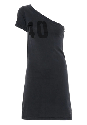 Courrèges Tuba number-print mini dress - Grey