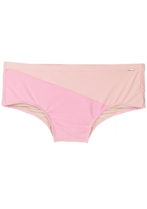 Amir Slama panelled swim trunks - Pink