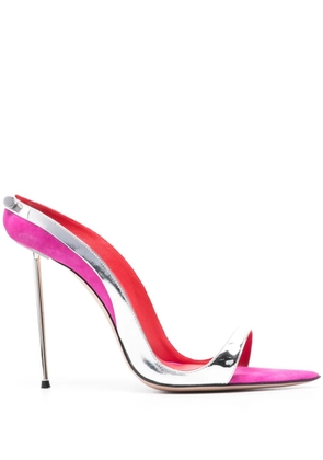 HARDOT 110mm leather sandals - Red