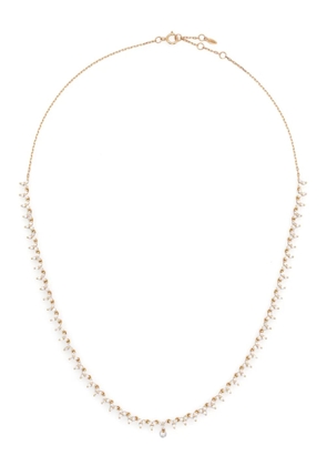 Persée 18kt yellow gold Triangle diamond tennis necklace