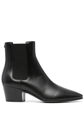 Casadei 50mm leather boots - Black