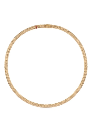 Officina Bernardi 18kt yellow gold Enigma ruby and diamond necklace