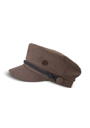 Maison Michel New Abby twill baker boy hat - Brown