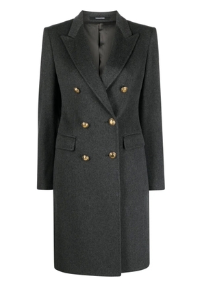 Tagliatore double-breasted wool-blend coat - Grey