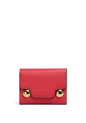Marni Trunkaroo trifold leather wallet - Red