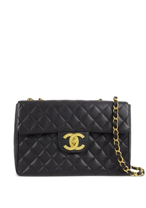 CHANEL Pre-Owned 1995 jumbo Classic Flap shoulder bag - Black