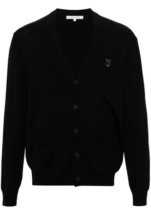Maison Kitsuné Chillax Fox wool cardigan - Black