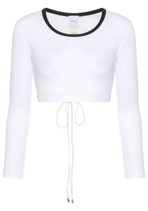 Patou fine-ribbed cropped top - White