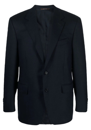 Canali notched-lapel single-breasted blazer - Blue