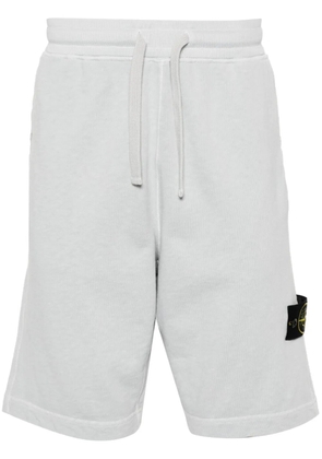 Stone Island Compass-badge cotton track shorts - Blue