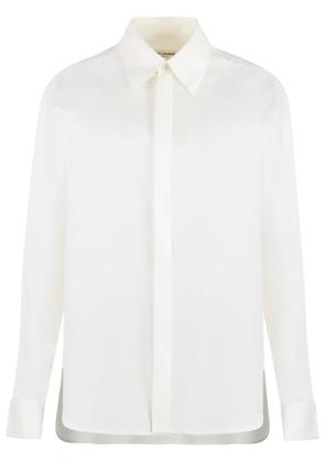 Saint Laurent long-sleeve cotton shirt - White