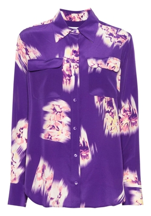 Equipment Signature floral-print shirt - Purple
