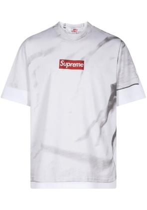 Supreme x MM6 Maison Margiela box logo T-shirt - White