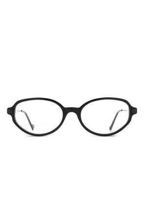 Eyepetizer Madison oval-frame glasses - Black