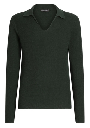 Dolce & Gabbana ribbed-knit sweater - Green