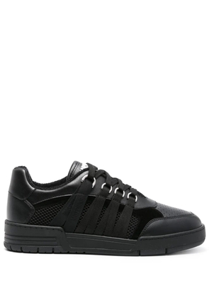 Moschino lace-detailed panelled sneakers - Black