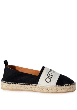 Off-White Bookish logo-band espadrilles - Black