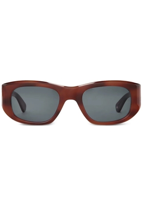 Garrett Leight geometric-frame sunglasses - Brown