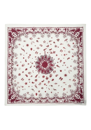Zadig&Voltaire Debbie 85 Bandana-print scarf - White