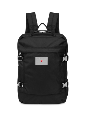 Love Moschino logo-plaque backpack - Black