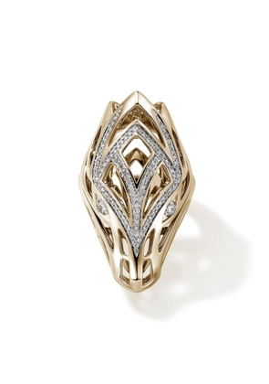 John Hardy 14kt yellow gold Naga Saddle ring