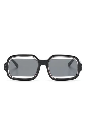Henrik Vibskov Olga rectangle-frame sunglasses - Black