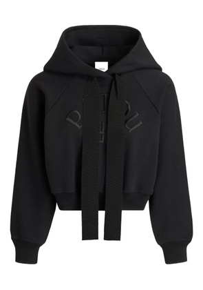 Patou logo-embroidered hoodie - Black