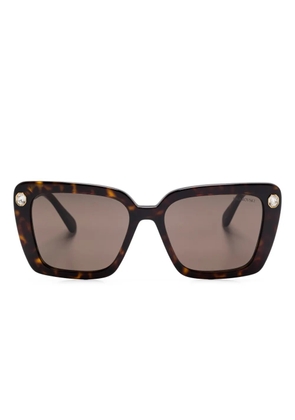 Swarovski Eyewear crystal-embellished sunglasses - Brown